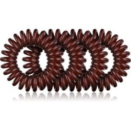 BrushArt Hair Rings élastiques à cheveux Brown 4 pcs