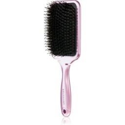 BrushArt Hair Boar bristle paddle hairbrush brosse à cheveux avec poils de sanglier Metalic Pink 1 pcs
