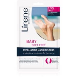 Lirene Foot Care chaussettes exfoliantes pour adoucir et hydrater la peau des pieds 2,5% Urea 1 paire