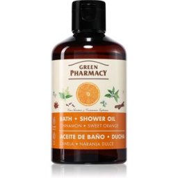 Green Pharmacy Cinnamon & Sweet orange Bath Oil huile de douche cannelle 250 ml