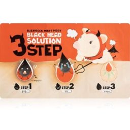 Elizavecca Milky Piggy 3 Step Black Head Solution traitement tri-phasé anti-points noirs 1 pcs