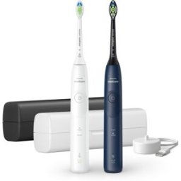 Philips Sonicare 5500 HX7119/01 brosse à dents électrique sonique, 2 supports Blue&White 2 pcs