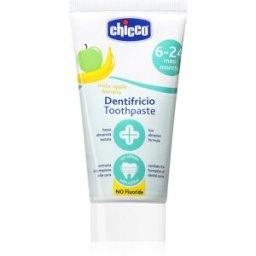 Chicco Fluoride-Free Toothpaste 6-24m Dentifrice sans fluor pour enfant Apple-Banana 50 ml
