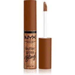NYX Professional Makeup Butter Gloss Bling brillant à lèvres pailleté teinte 04 Pay Me In Gold 8 ml
