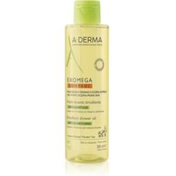 A-Derma Exomega Control Huile Lavante Émolliente huile de douche adoucissante pour peaux sèches à atopiques 200 ml