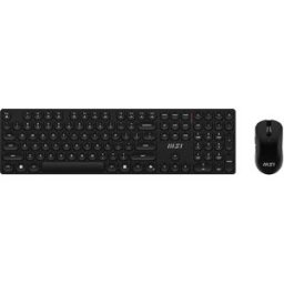 MSI Clavier Et Souris Sans Fil Forge K210 Us Layout Black One Size unisex