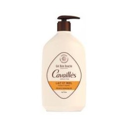 Rogé Cavaillès Gel Bain et Douche Lait et Miel 1 L - Flacon-Pompe 1000 ml