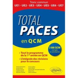 Total PACES en 3.000 QCM : tout le programme de la 1ère année en QCM, l'intégrale des révisions pour jean-charles cailliez Ellipses