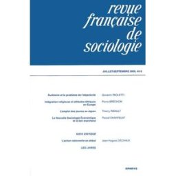 Revue Francaise De Sociologie N° 43-3 Juillet-Septembre 2002 Collectif Ophrys Editions