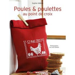 Poules & poulettes au point de croix Sophie Hélène Marabout