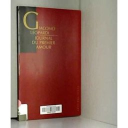 Journal du premier amour Giacomo Leopardi Allia