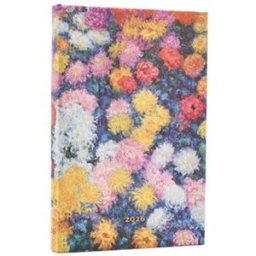 12 Mois 2026 Les Chrysanthèmes de Monet Mini Horizontal Paperblanks