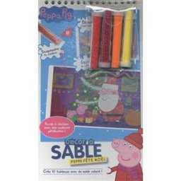 Peppa fête Noël : crée 10 tableaux avec du sable coloré ! mark baker, neville astley Cerf-volant