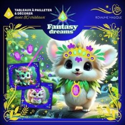 Royaume magique : 5 tableaux à pailleter & décorer avec 80 cristaux Fleurus Fleurus