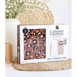 L'atelier couture : jupe longue Elena mocha léopard My Dress Made Editions de Saxe