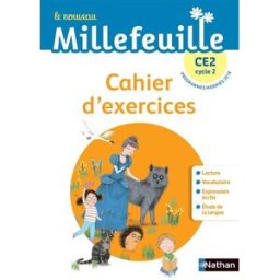 Le nouveau Millefeuille CE2, cycle 2 : cahier d'exercices : programmes modifiés 2018 Bondot, Alain Nathan