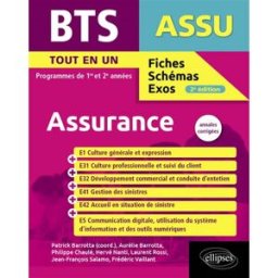 BTS assurance : tout-en-un, programmes de 1re et 2e années : annales corrigées aurélie barrotta, philippe chaulé, hervé nanti, collectif, patrick barrotta Ellipses