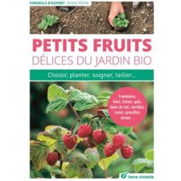 Petits fruits, délices du jardin bio : choisir, planter, soigner, tailler... : framboises, kiwis, fr Denis Pépin Terre vivante
