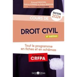 Cours de droit civil 2024 : tout le programme en fiches et en schémas Armand Dadoun, Solène Ringler, Valérie Durand Enrick B. éditions