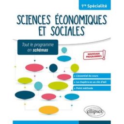 Sciences économiques et sociales, 1re spécialité : tout le programme en schémas : nouveaux programme Alan Riou Ellipses