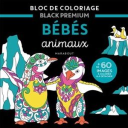 Bloc Black Premium : Bébés animaux Collectif Marabout