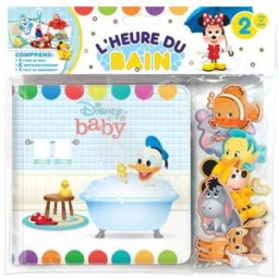 Disney Bébé L'Heure du Bain - Livres d'activités pour enfants, livre de bain de 6 pages, 6 ventouses A préciser Phidal Publishing Inc.