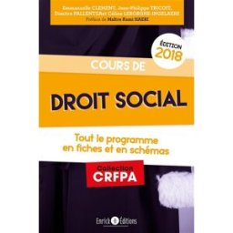 Cours de droit social : tout le programme en 80 fiches et en schémas Emmanuelle Clément, Dimitra Pallantza, Jean-Philippe Tricoit Enrick B. éditions