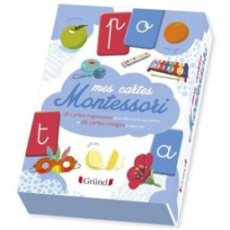 Mes cartes Montessori : 26 cartes rugueuses pour découvrir les lettres et 26 cartes images à associe Céline Santini, Vendula Kachel Gründ