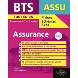 BTS assurance : tout-en-un, programmes de 1re et 2e années : annales corrigées patrick barrotta, aurélie barrotta, philippe chaule, hervé nanti, laurent rossi, jean-françois salamo, frédéric vaillant Ellipses