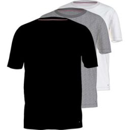 Tommy Hilfiger T-shirt à Manches Courtes Um0um03933 3 Unités Black / White / Grey Heather XS Homme