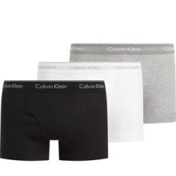 Calvin Klein Boxers 000nb4002a 3 Unités Black / Grey Heather / White L Homme