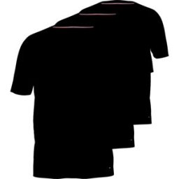 Tommy Hilfiger T-shirt à Manches Courtes Um0um03933 3 Unités Black / Black / Black S Homme