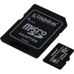 Kingston Carte Mémoire Avec Adaptateur Canvas Select Plus Micro Sd Class 10 32gb Black One Size unisex