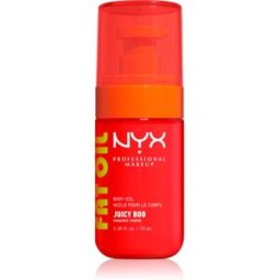 NYX Professional Makeup Fat Oil Body huile pour le corps nourrissante qui procure hydratation et brillance avec parfums Juicy Boo 70 ml