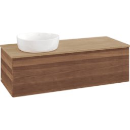 Villeroy und Boch Meuble vasque Villeroy & Boch Antao K33111HM 120 x 36 x 50 cm, plan vasque couleur chêne miel, noyer chaud