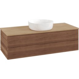 Villeroy und Boch Meuble vasque Villeroy & Boch Antao K21111HM 120 x 36 x 50 cm, plan vasque couleur chêne miel, noyer chaud