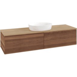 Villeroy und Boch Meuble vasque Villeroy & Boch Antao K36111HM 160 x 36 x 50 cm, plan vasque couleur chêne miel, noyer chaud
