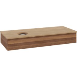 Villeroy und Boch Meuble vasque Villeroy & Boch Antao K11011HM 120 x 19 x 50 cm, plan vasque couleur chêne miel, noyer chaud
