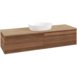 Villeroy und Boch Meuble vasque Villeroy & Boch Antao K36011HM 160 x 36 x 50 cm, plan vasque couleur chêne miel, noyer chaud