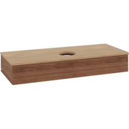 Villeroy und Boch Meuble vasque Villeroy & Boch Antao K10111HM 120 x 19 x 50 cm, plan vasque couleur chêne miel, noyer chaud