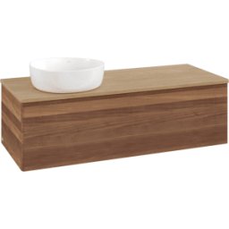 Villeroy und Boch Meuble vasque Villeroy & Boch Antao K33011HM 120 x 36 x 50 cm, plan vasque couleur chêne miel, noyer chaud