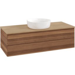 Villeroy und Boch Meuble vasque Villeroy & Boch Antao K21011HM 120 x 36 x 50 cm, plan vasque couleur chêne miel, noyer chaud