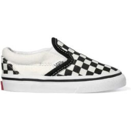 Vans Baskets Sans Lacets Classic Black And White Checker / White EU 26 1/2 Garçon,Fille