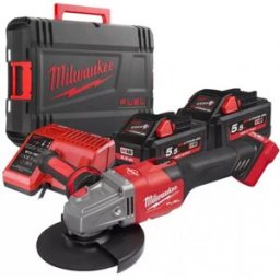Milwaukee M18 FHSAG125XB-552X Meuleuse d'Angle 125 mm 2x5.5 Ah, HD Box 4933471079