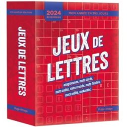 Mon année : 365 jeux de lettres 2024 collectif Hugo Image
