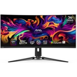 MSI Écran Incurvé Gaming Mag 341cqp 34´´ Uwqhd Qd-oled 175hz Black One Size unisex