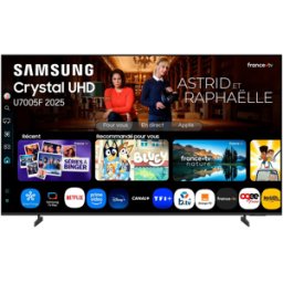 Samsung téléviseur 4K Crystal UHD série U7005F 2025 - 75 pouces