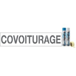 Kit Aérosols et Pochoir texte Covoiturage