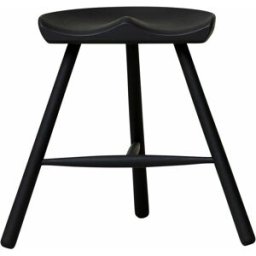 Tabouret en hêtre noir 49 cm Shoemaker - Form & Refine