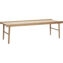 Table basse avec rebords en bois naturel - Hübsch